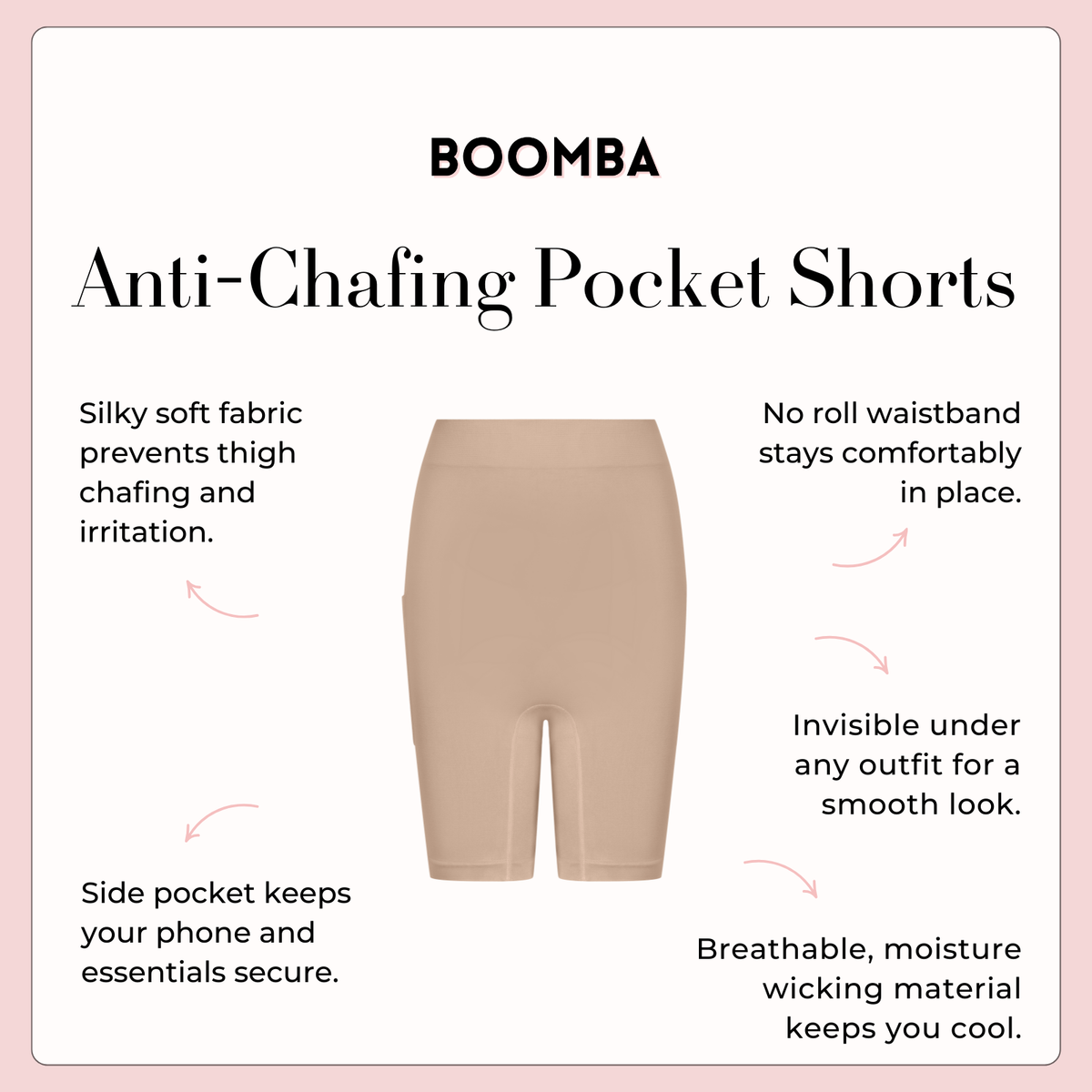 Anti-Chafing Pocket Shorts
